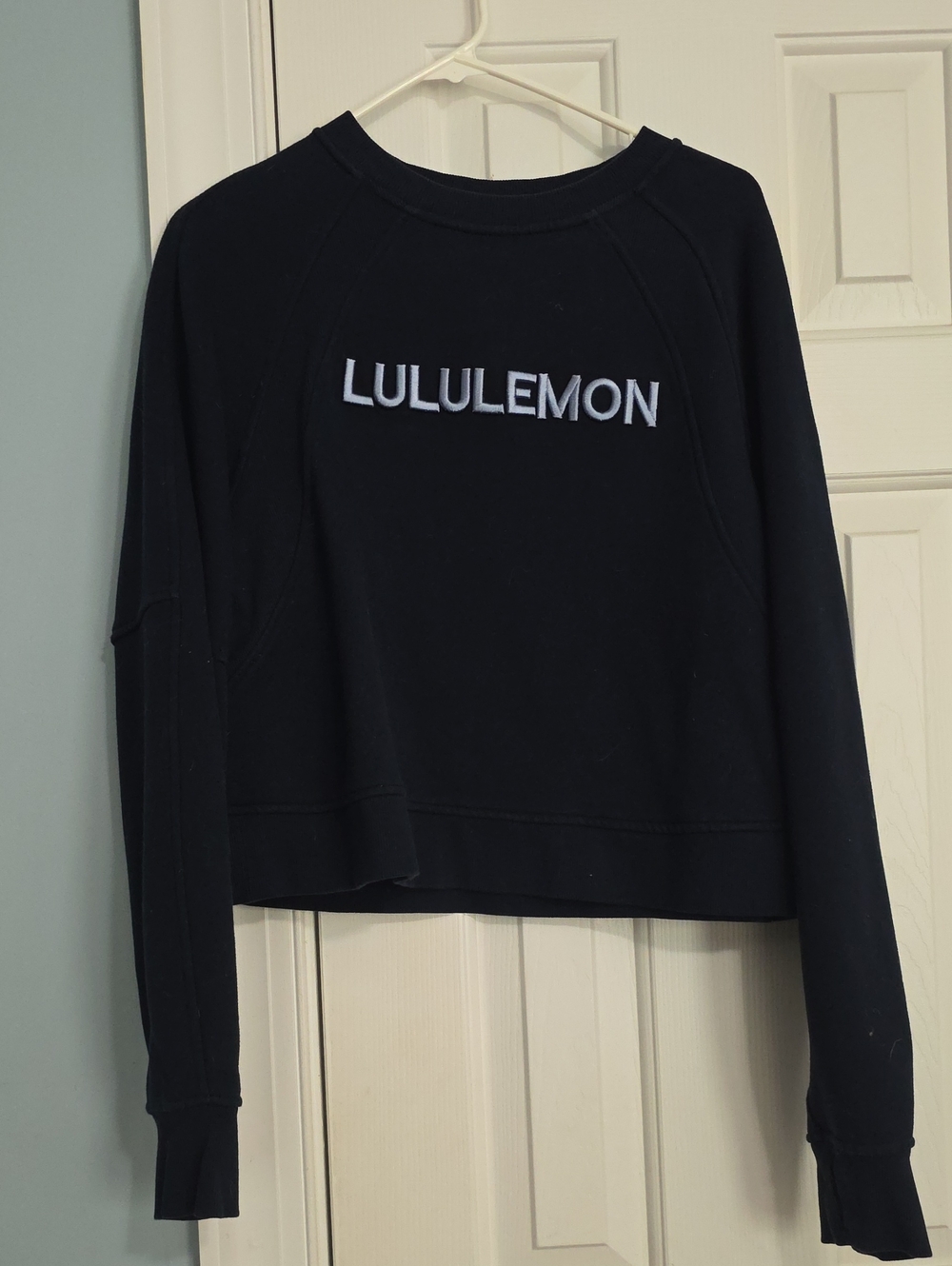 lululemon athletica Navy Logo Crewneck Sweatshirt
